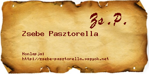 Zsebe Pasztorella névjegykártya